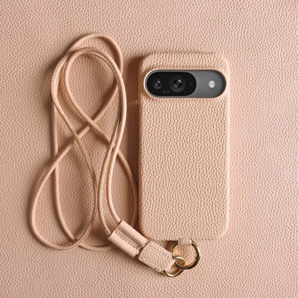 Slim Leather Phone Pouch For Google Pixel