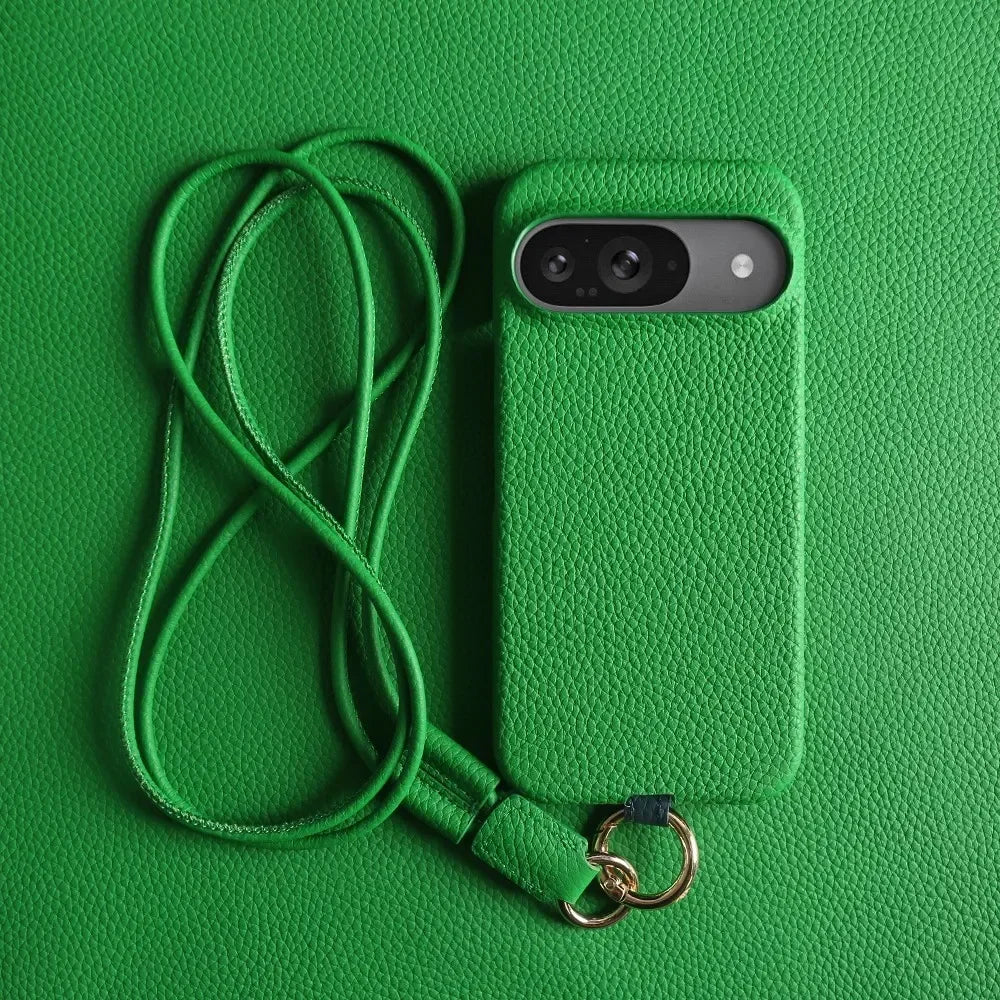 Slim Leather Phone Pouch For Google Pixel