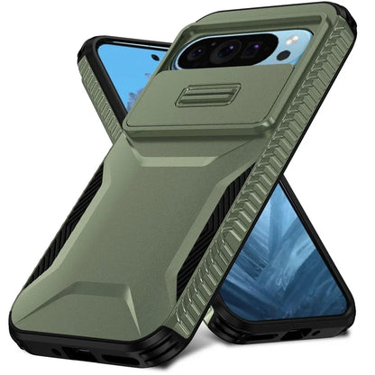 Durable Phone Case with Slide Lens Protector