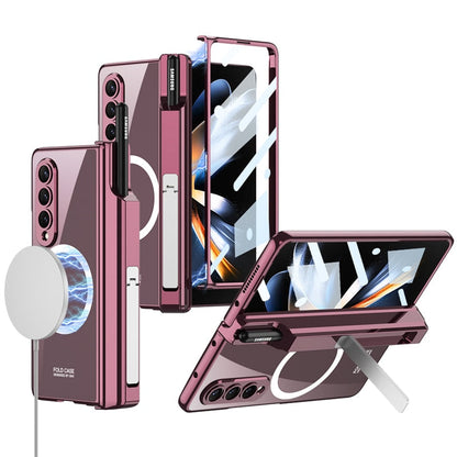 Transparent Protective Case with Tempered Glass for Samsung Galaxy Z Fold 4
