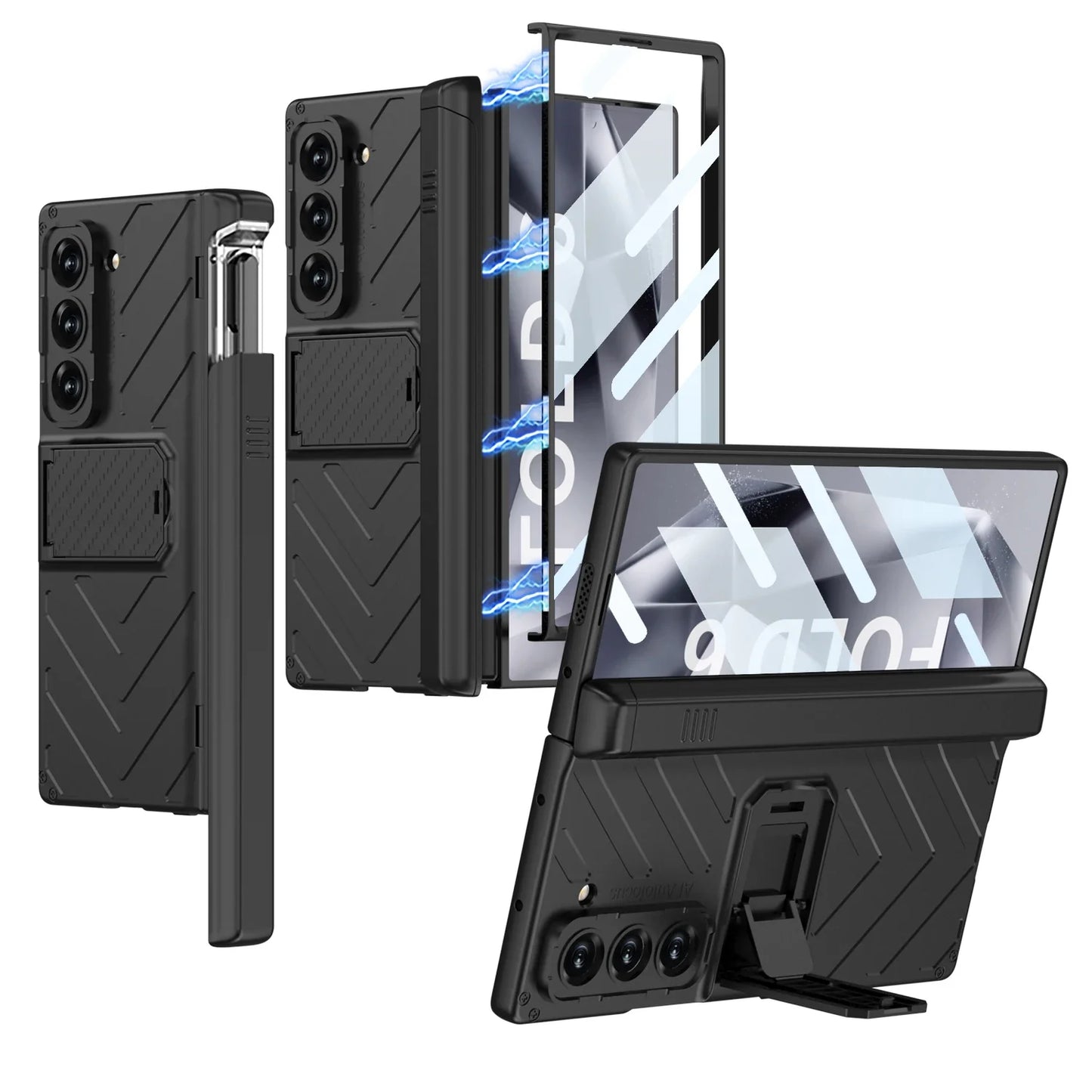 Tough Phone Case with Stylus Holder for Samsung Galaxy Z Fold 6