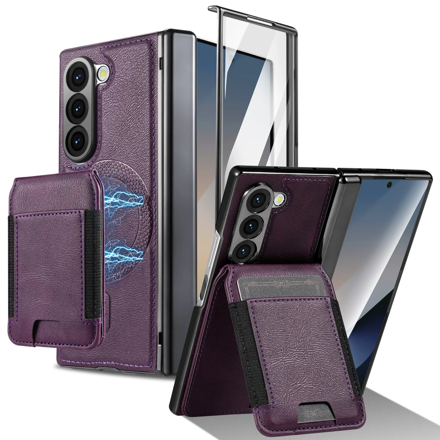 Removable Phone Leather Wallet Cover