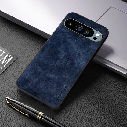 Premium Genuine Leather Cover For Google Pixel 9