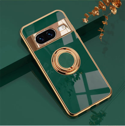Premium Metal Phone Case with Ring Holder for Google Pixel 8