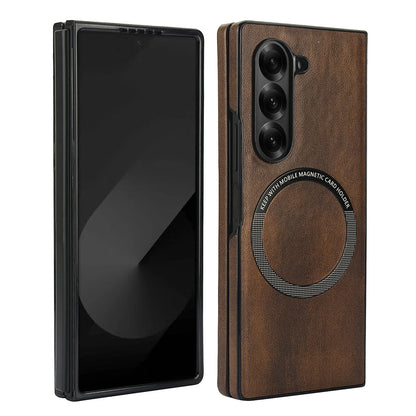 Thin Protective Leather Phone Cover with Shock Absorption