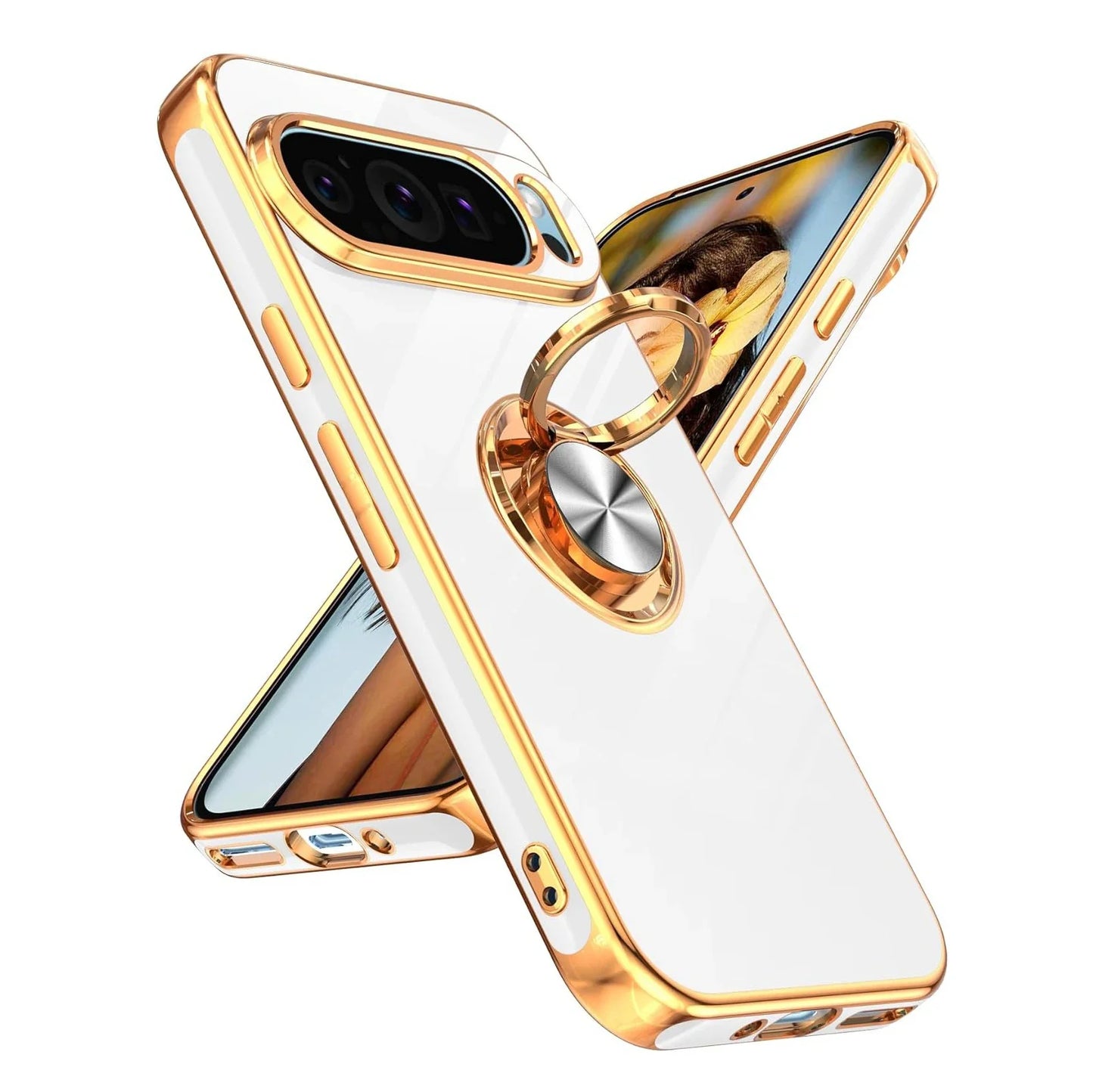 Premium Metal Case with Ring Stand for Google Pixel