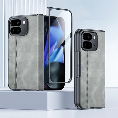 Durable Leather Cover For Google Pixel 9 Pro Fold