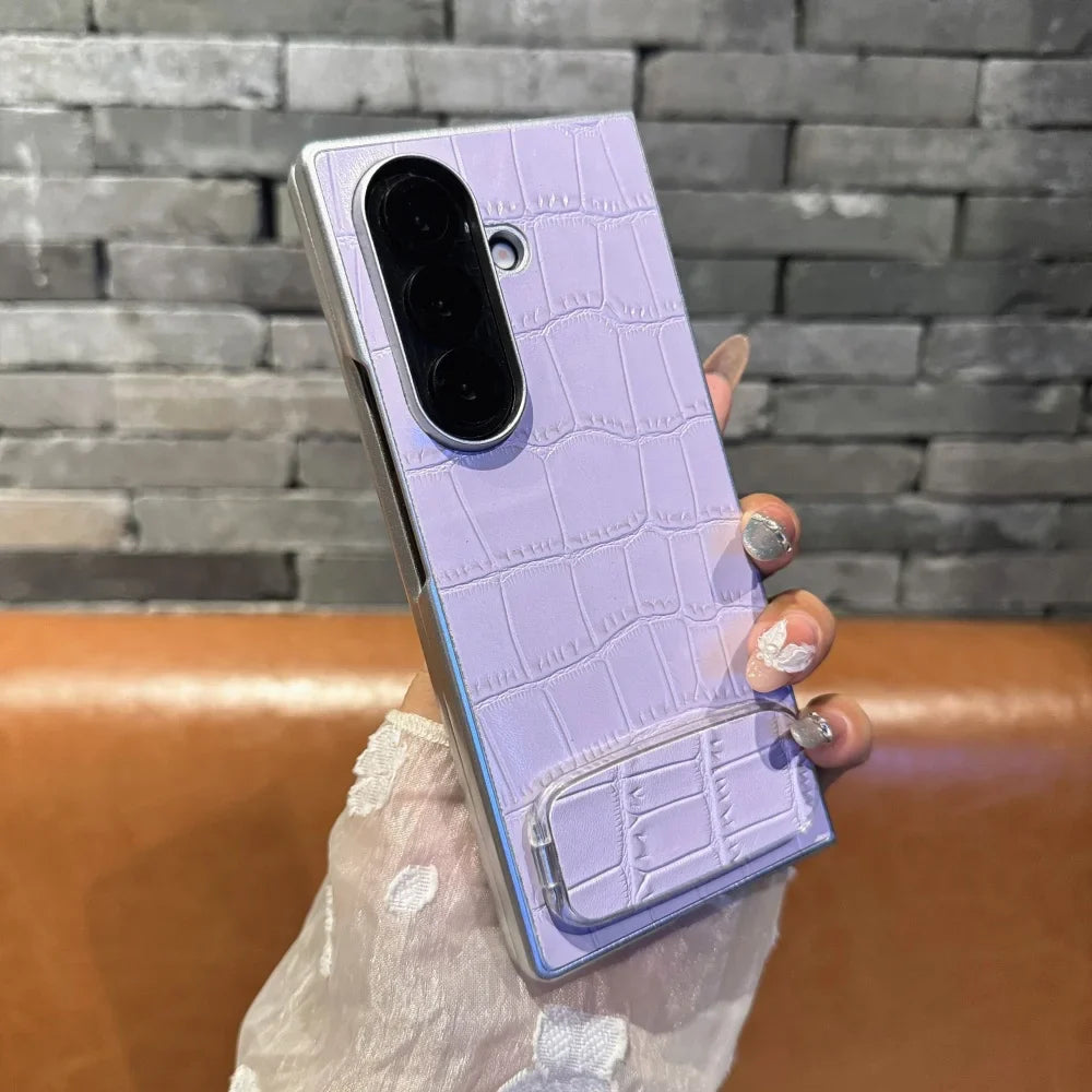 Premium Leather Phone Stand Case