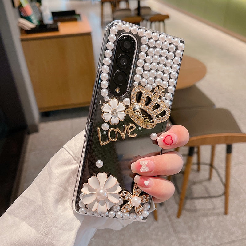 Glamorous Crystal Phone Case For Samsung Galaxy Z Fold - OmgCases
