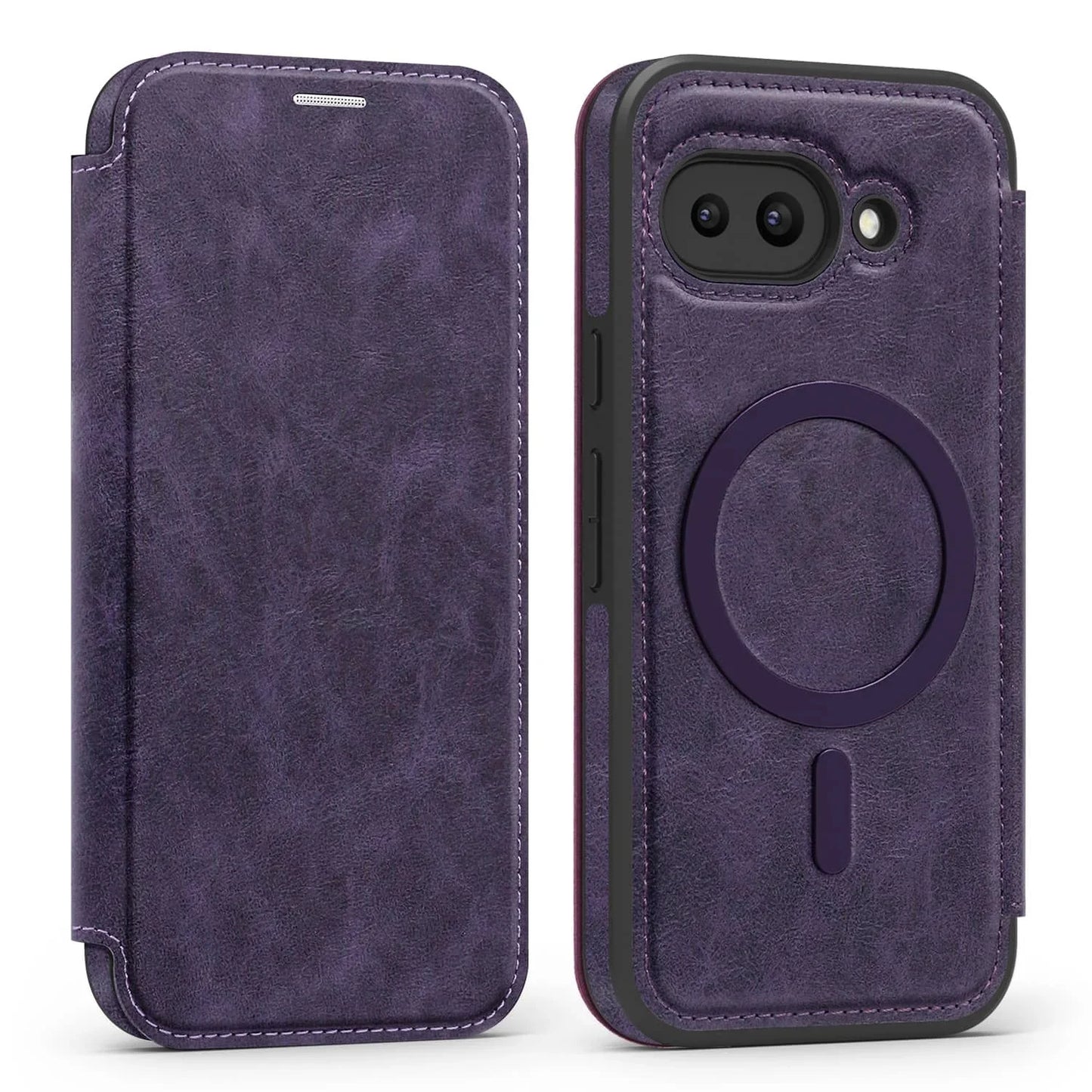 Slim Leather Phone Cover with Card Slot for Google Pixel