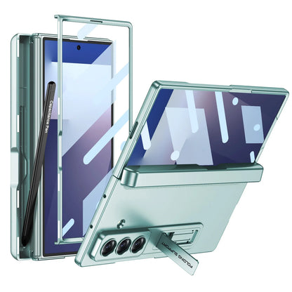 Clear Phone Case with Stand and Stylus Holder