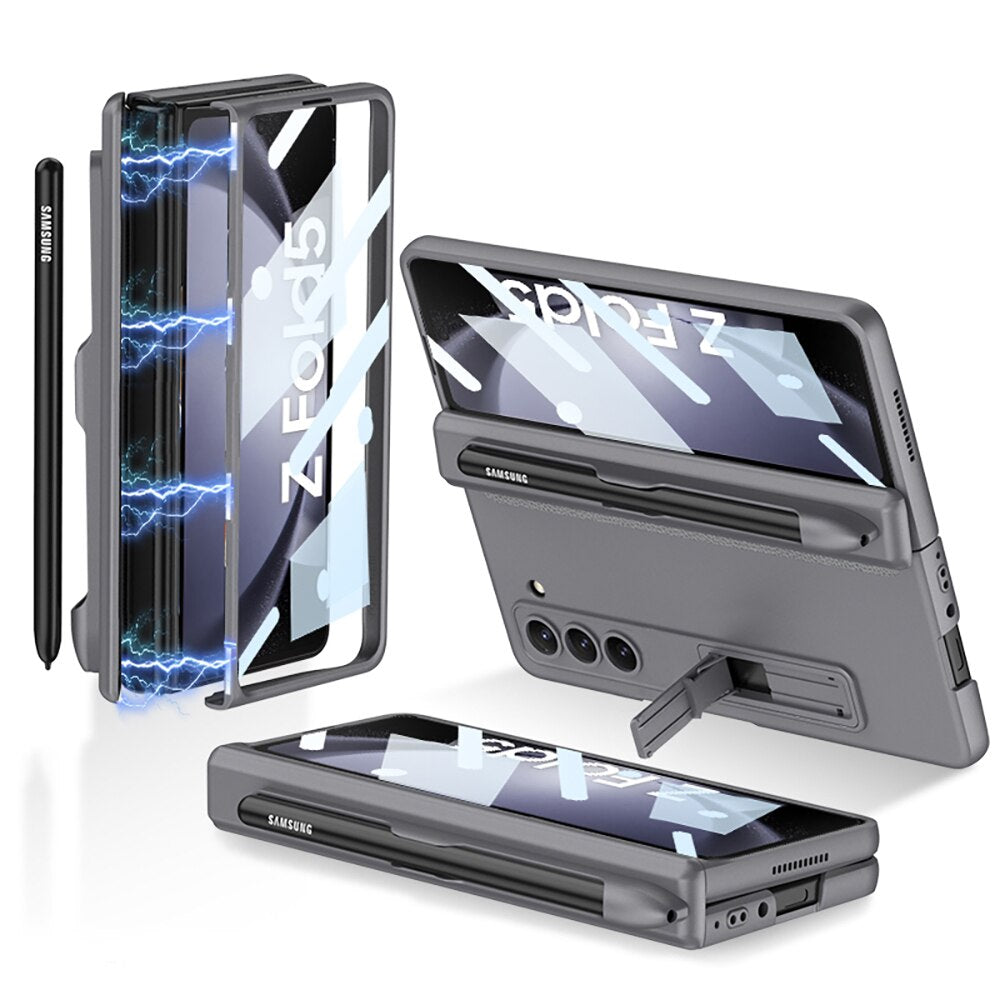 Durable Samsung Z Fold 5 Protective Cover with Kickstand