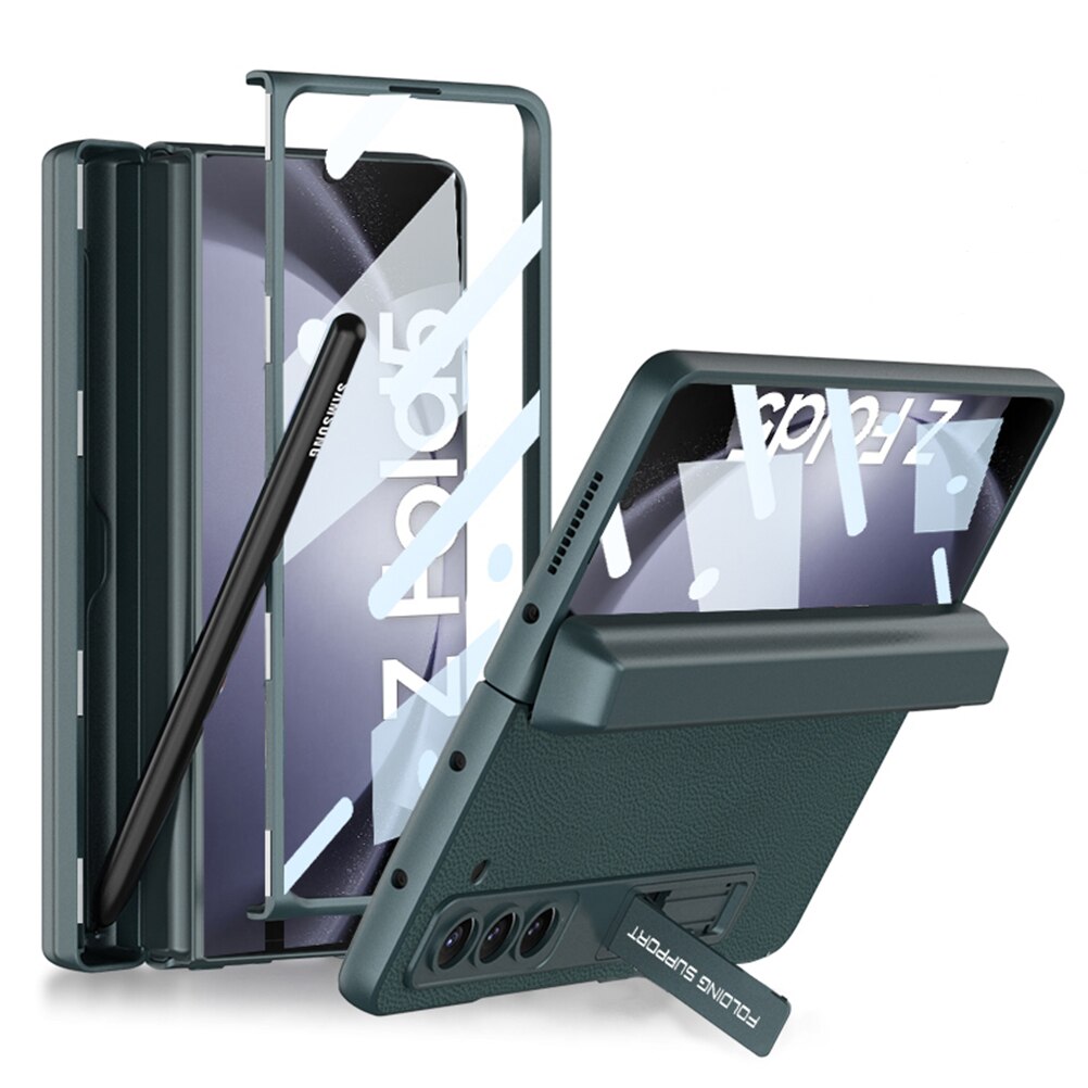 Premium Flip Phone Case with Stylus Holder for Samsung Galaxy Z Fold 5