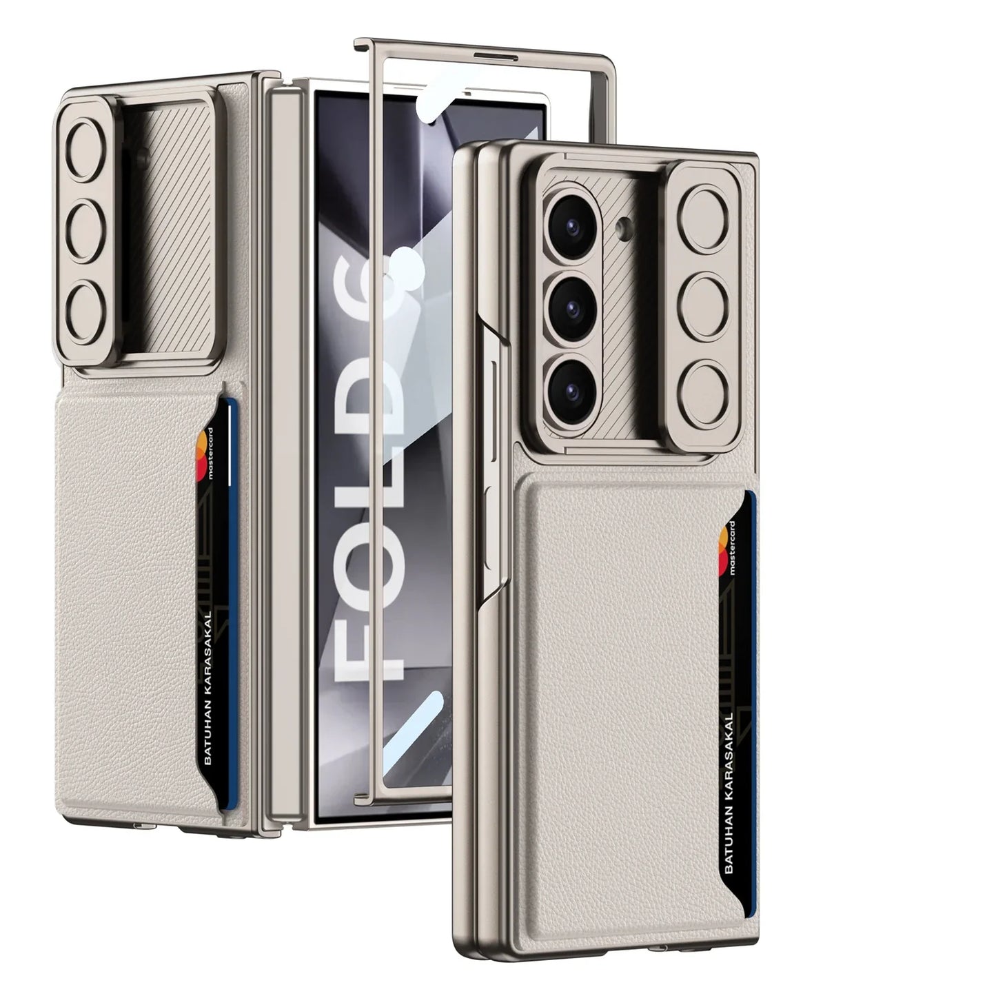 Durable Phone Case with Storage for Samsung Galaxy Z Fold 6