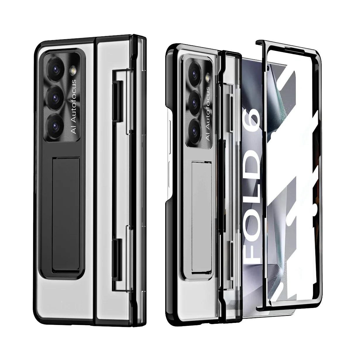 Clear Phone Cover with Stand for Samsung Galaxy Z Fold - OmgCases