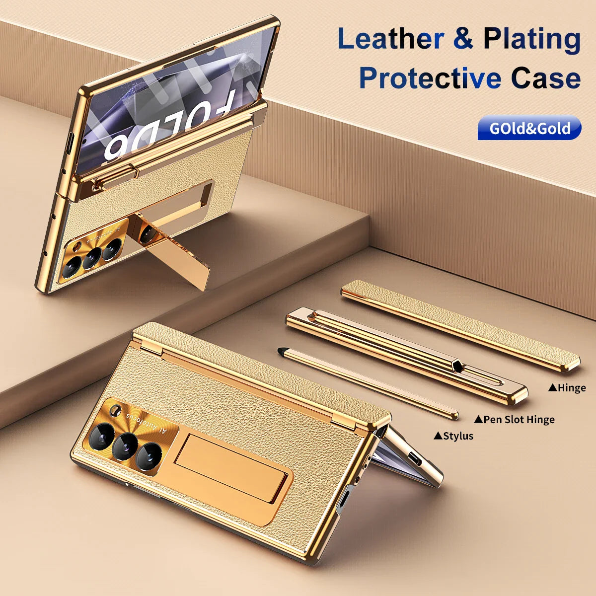 Premium Phone Cover with Stand and Stylus Holder for Samsung Galaxy Z Fold - OmgCases
