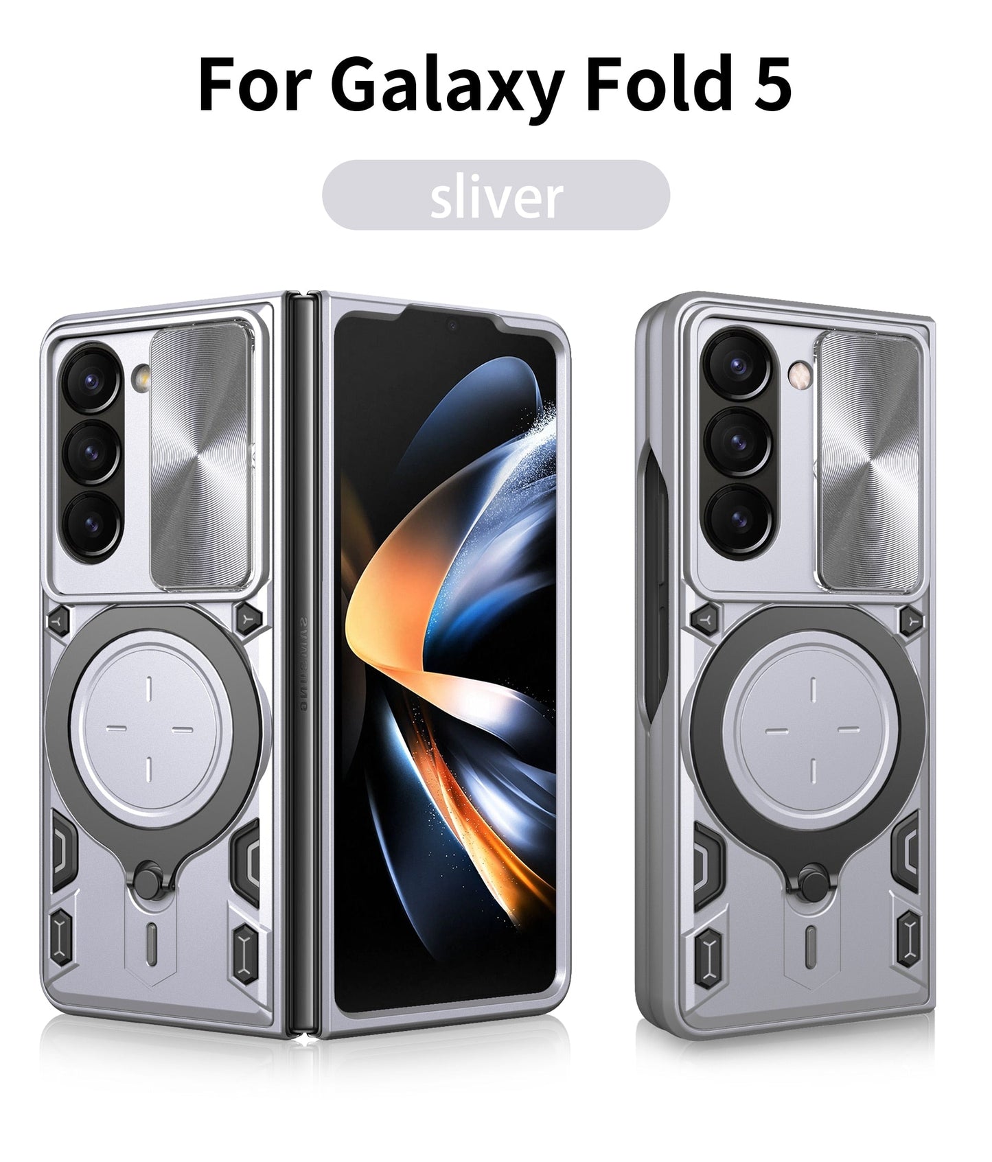 Durable Phone Case with Kickstand for Galaxy Z Fold 5