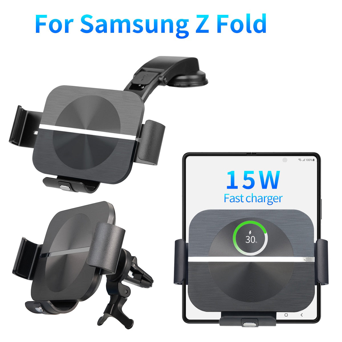 Universal Phone Car Holder Wireless Fast Charging Mount