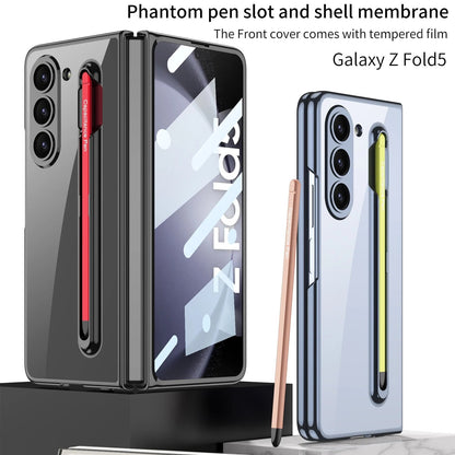 Clear Cover with Magnet Closure & Stylus for Galaxy Z Fold 5 - OmgCases
