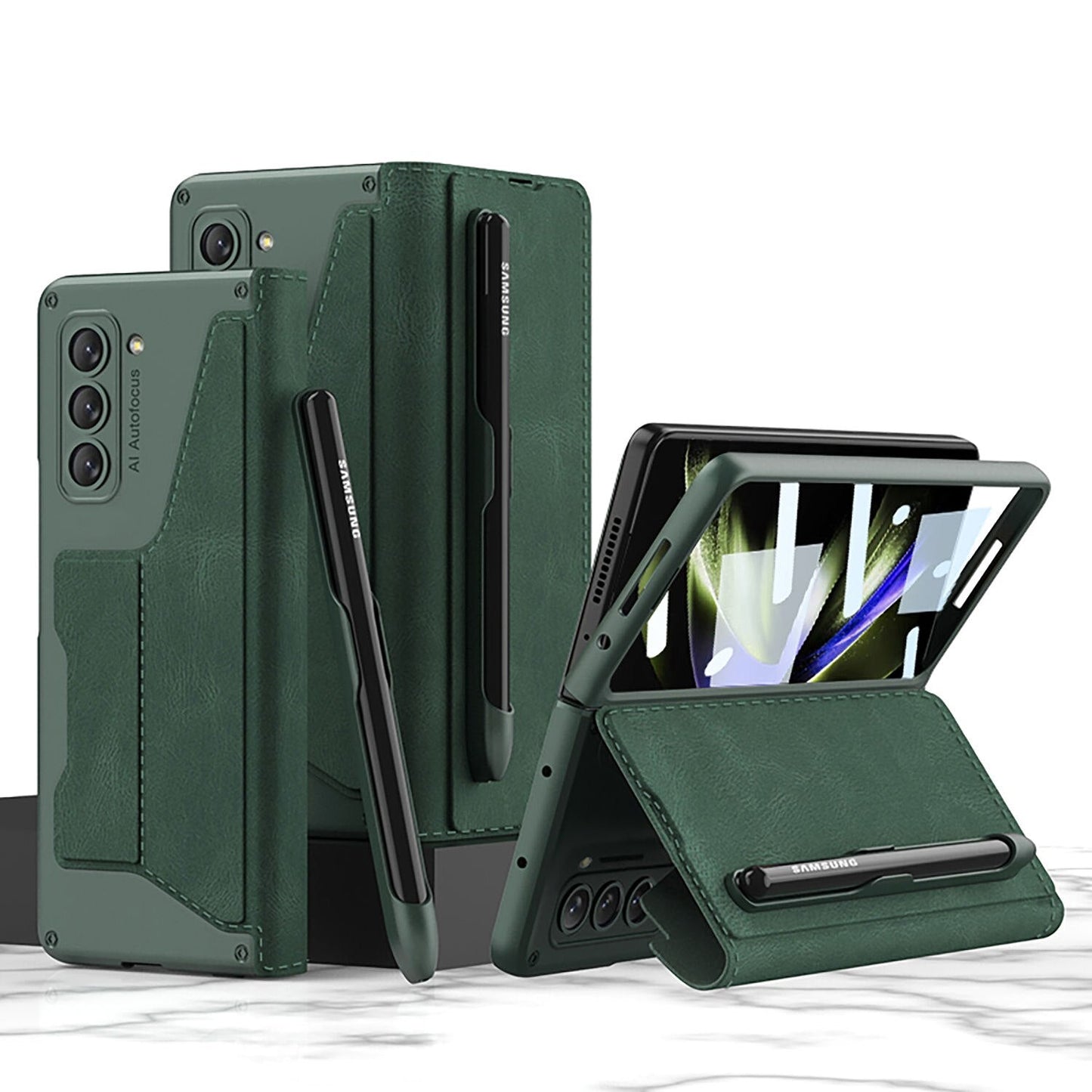 Premium Phone Cover with Removable Pen Loop for Samsung Galaxy Z Fold 5