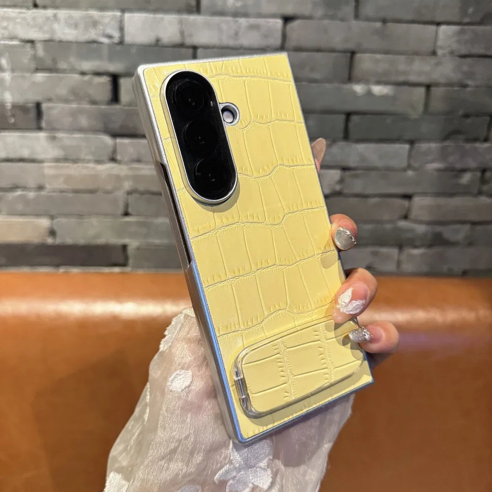 Premium Leather Phone Stand Case