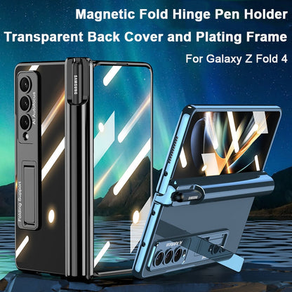 Clear Phone Case with Stylus Holder for Samsung Galaxy Z Fold 4 - OmgCases