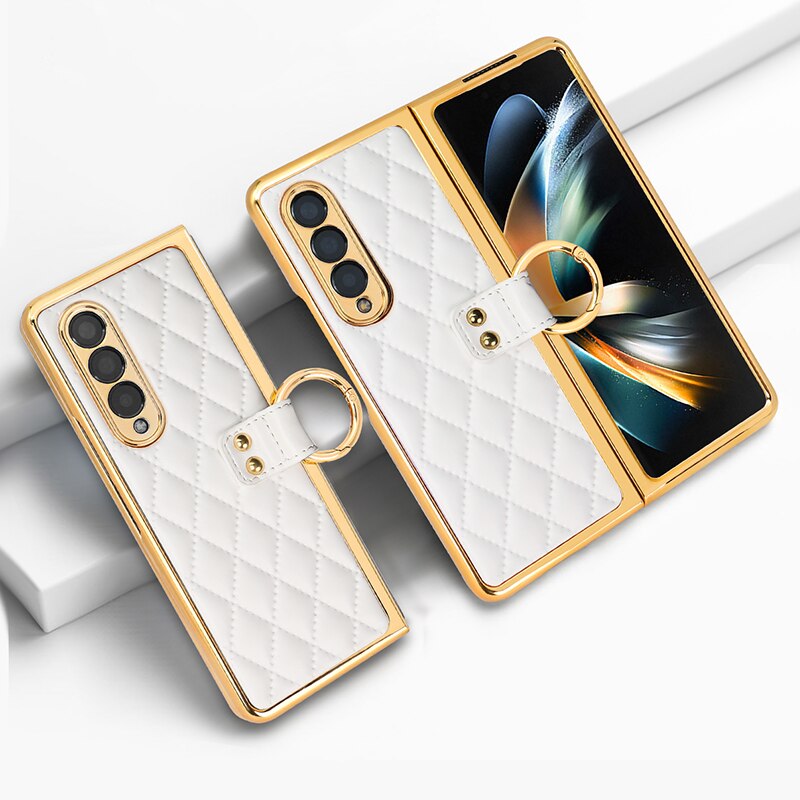 Luxury Phone Ring Holder Case for Samsung Galaxy Z Fold 5