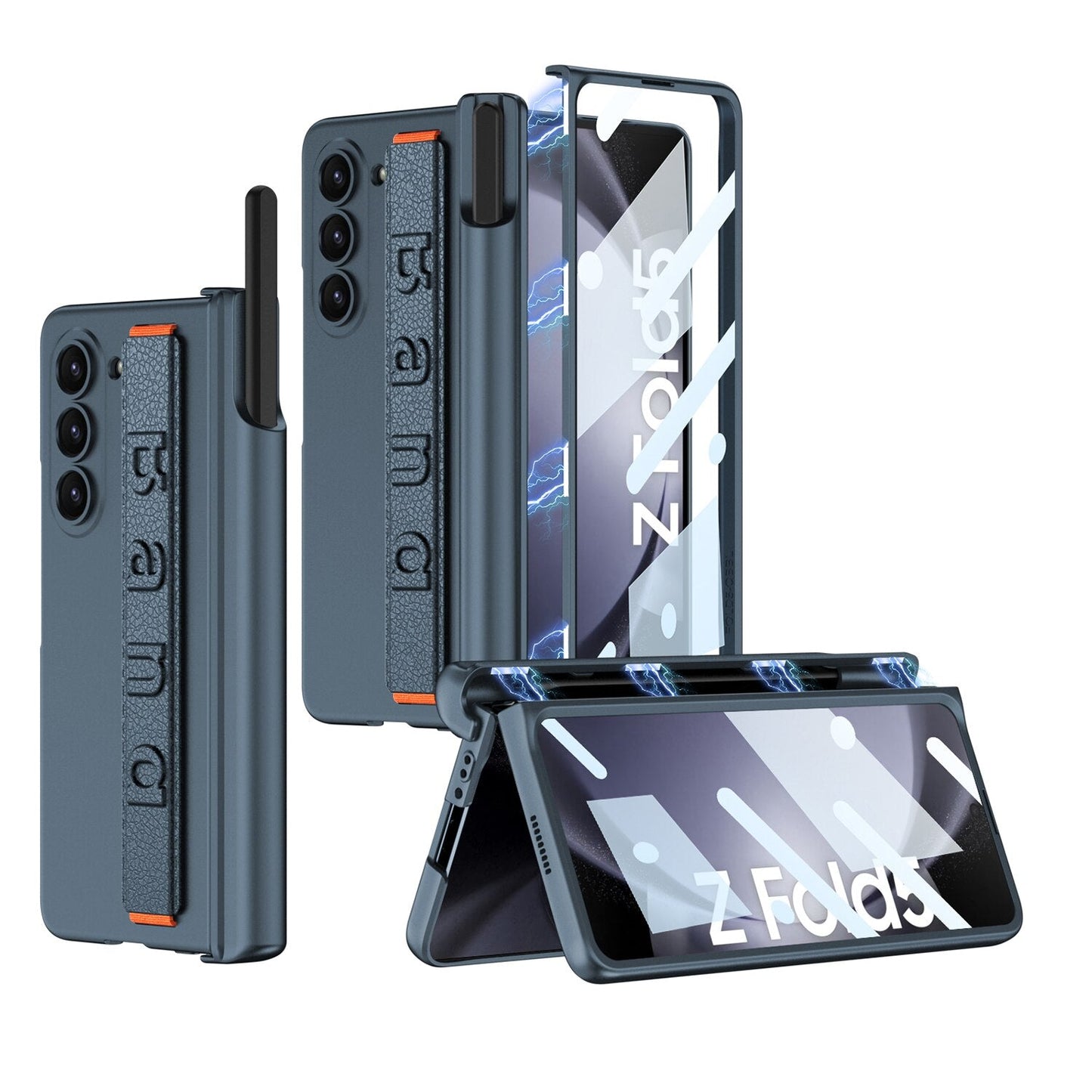 Flexible Phone Case with Magnetic Closure Strap