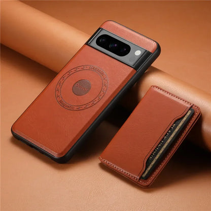 Premium Leather Phone Case with Card Holder for Pixel