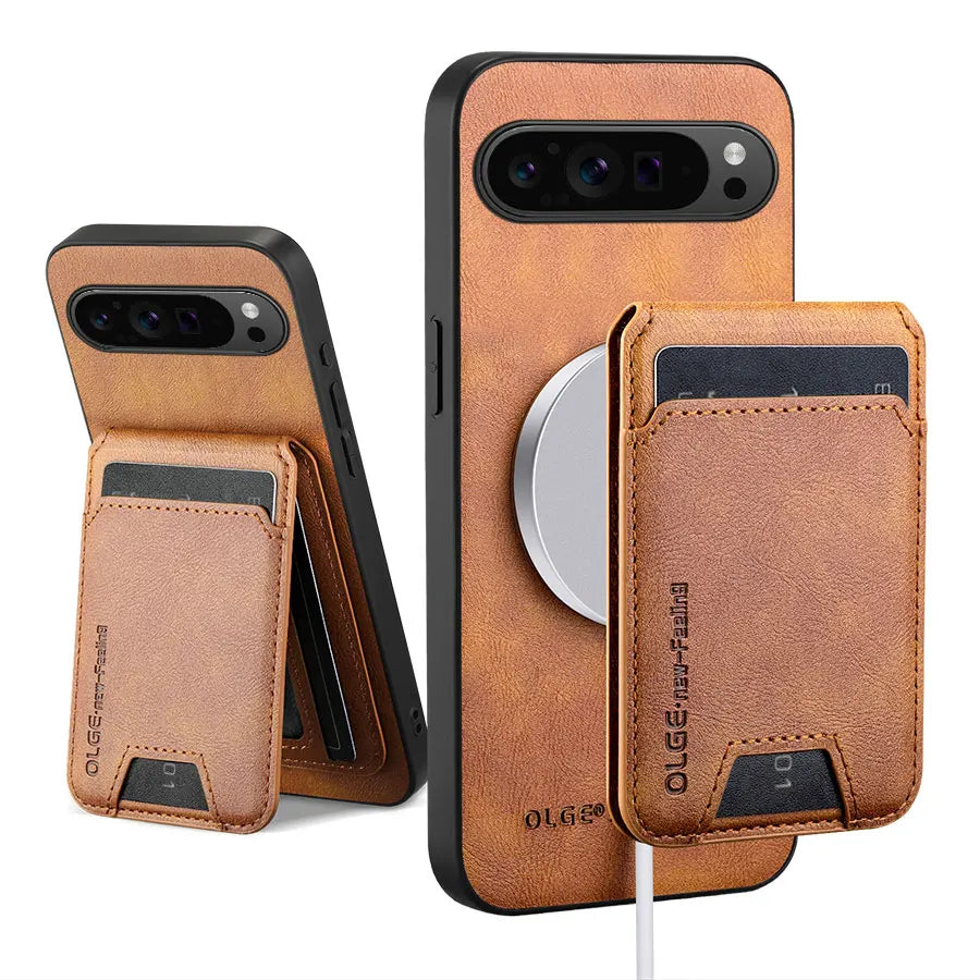 Magnetic Phone Wallet Stand Cover