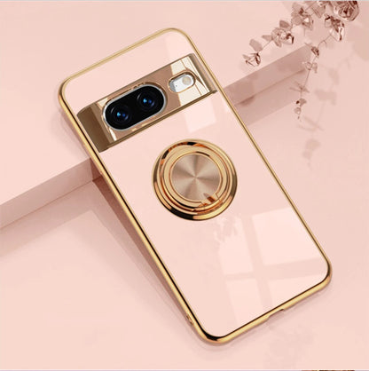 Premium Metal Phone Case with Ring Holder for Google Pixel 8