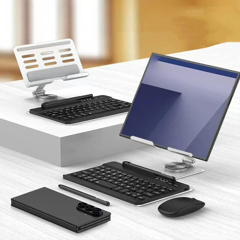 Compact Z Stand with Wireless Bluetooth Keyboard - OmgCases