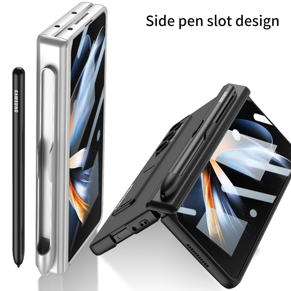 Phone Case for Samsung Galaxy Z Fold 4 with Stand and Screen Protector - OmgCases