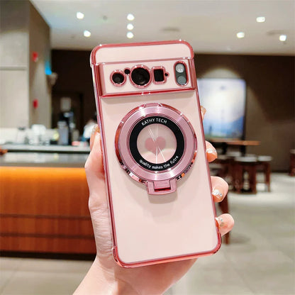 Clear Phone Case with Kickstand for Pixel