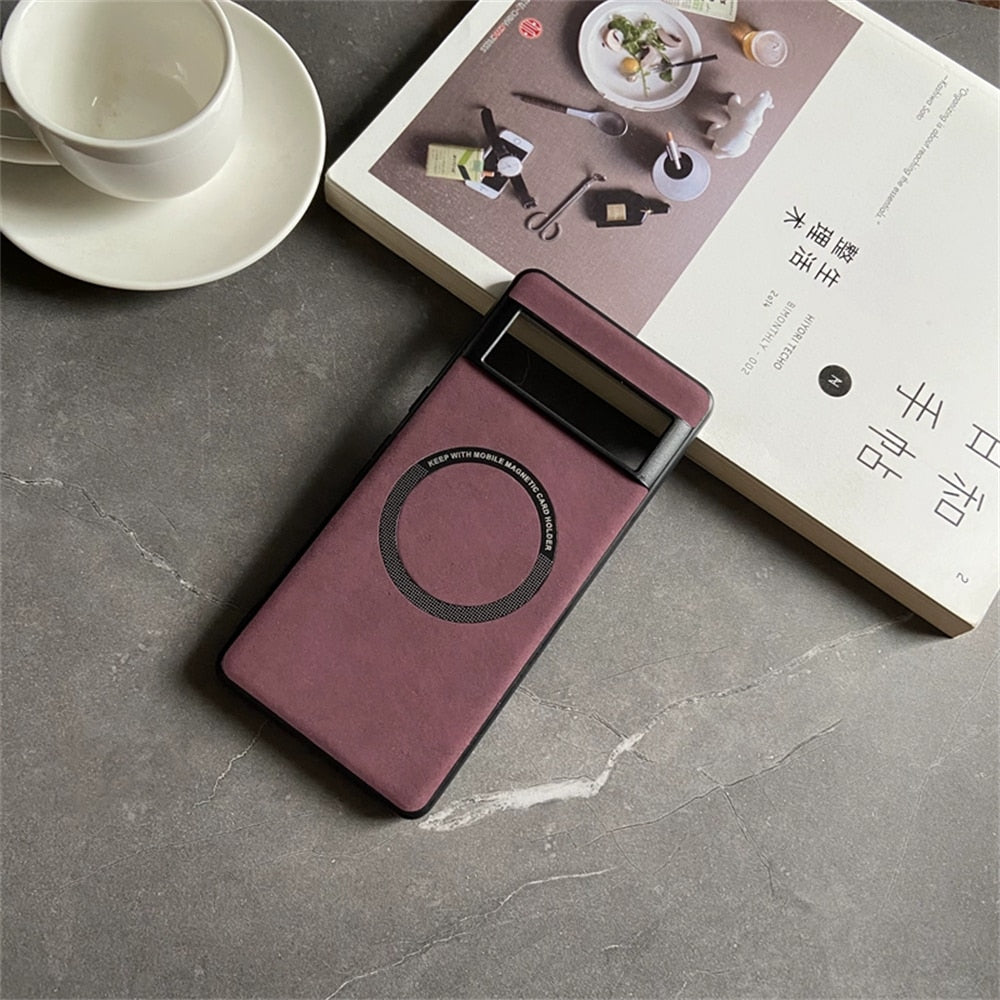 Premium Leather Magsafe Case For Google Pixel 7