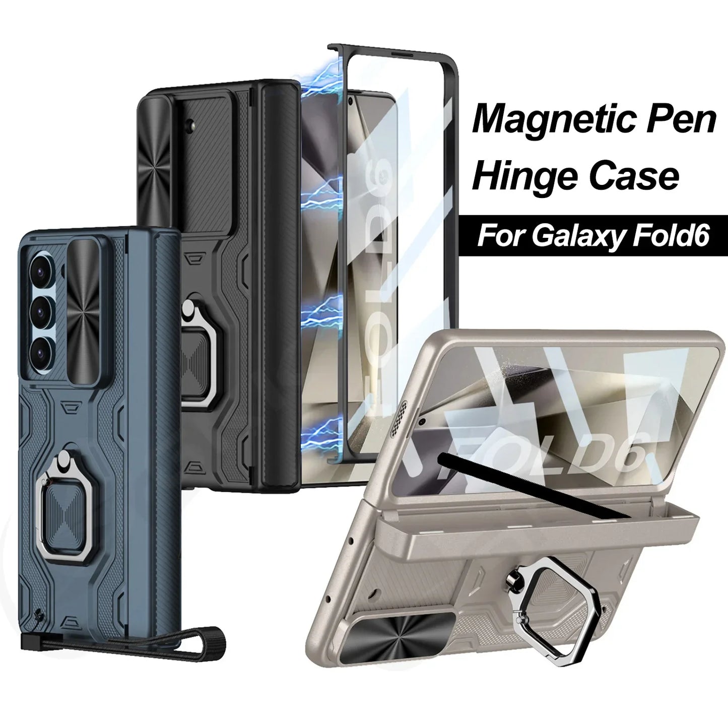 Durable Phone Case with Stylus Holder for Samsung Galaxy Z Fold 6 - OmgCases