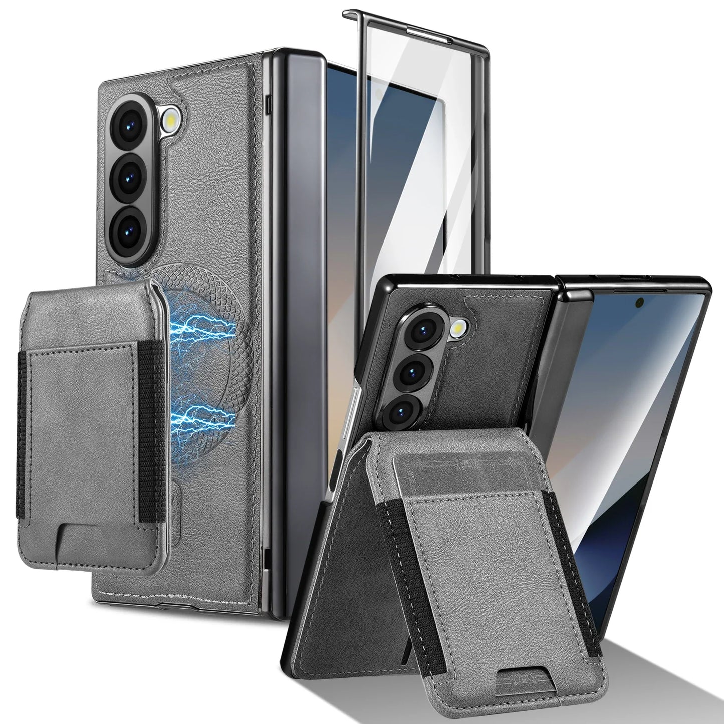 Removable Phone Leather Wallet Cover