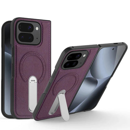 Premium Leather Flip Phone Case with Kickstand