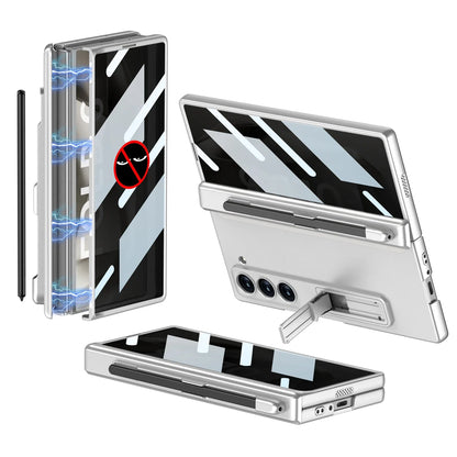 Durable Phone Case with Stylus Holder & Screen Protector for Galaxy Z Fold 6