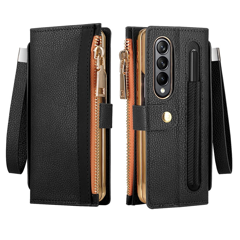 Premium Protective Leather Cover For Samsung Z Fold 4 - OmgCases