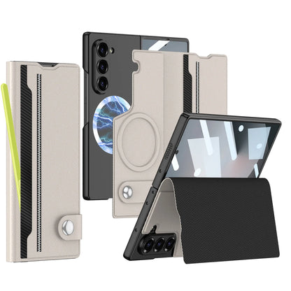 Durable Phone Case with Card Holder for Galaxy Z Fold 6