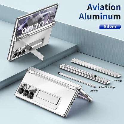 Durable Metal Phone Case with Stand and Stylus Holder - OmgCases