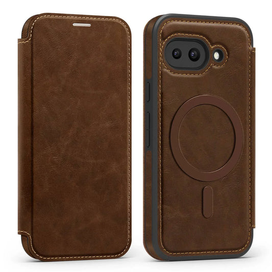 Slim Leather Phone Cover with Card Slot for Google Pixel - OmgCases