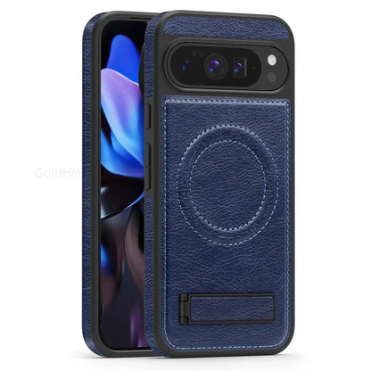 Slim Phone Leather Cover with Kickstand