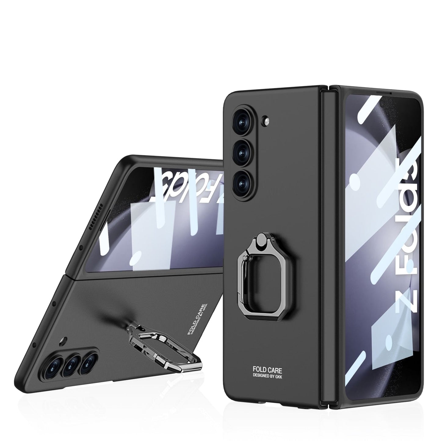 Slim Clear Phone Case with Kickstand for Samsung Galaxy Z Fold 5 - OmgCases