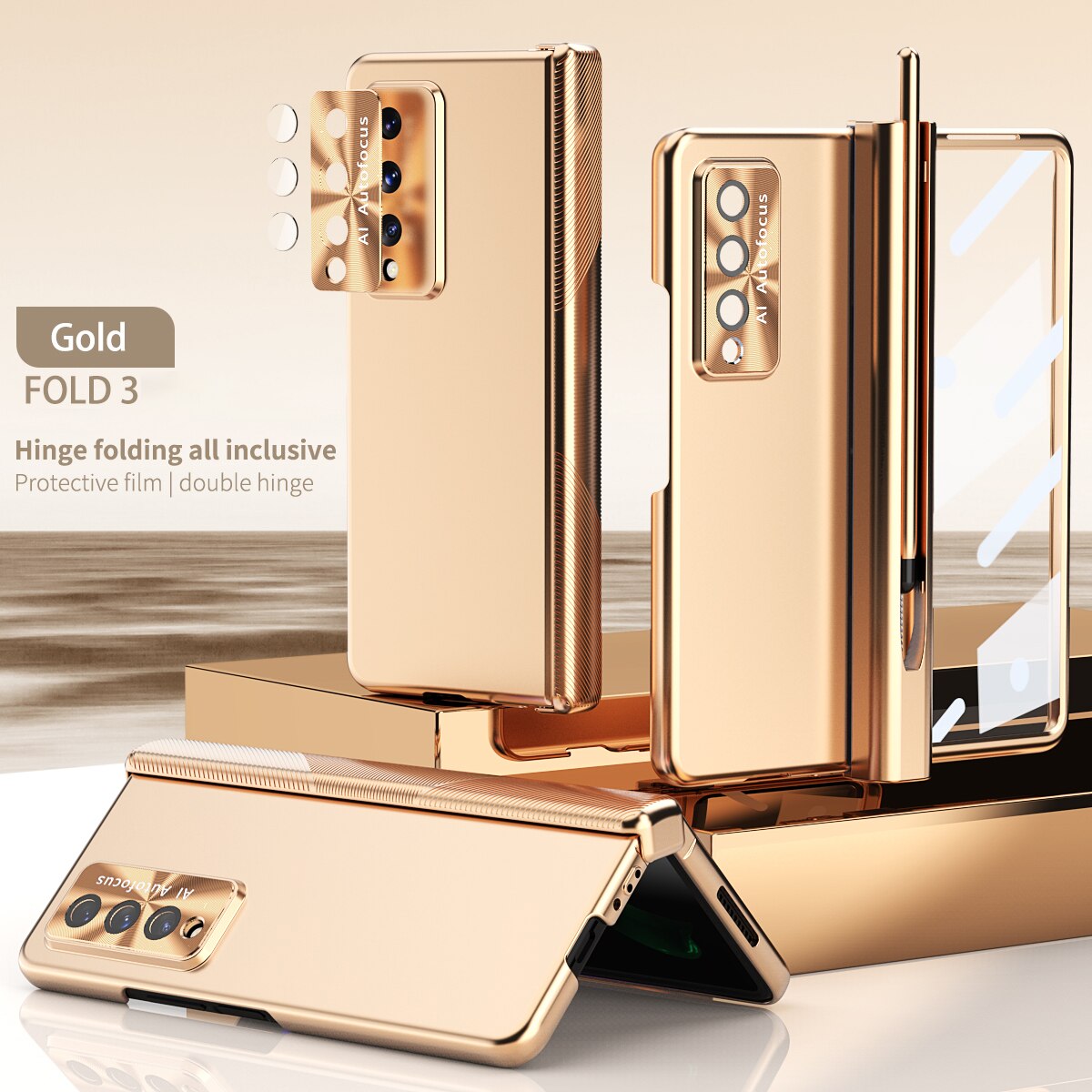 Clear Cover With Stylus For Samsung Galaxy Z Fold 4