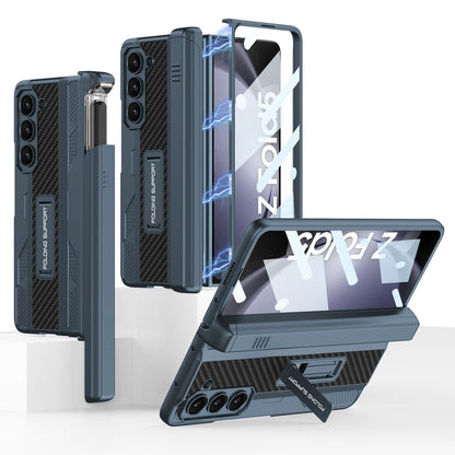Durable Phone Case with Kickstand and Stylus Holder for Samsung Galaxy Z Fold 5