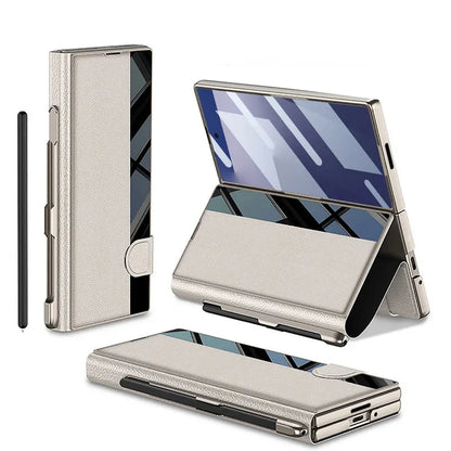 Clear Phone Case with Stand and Screen Protector