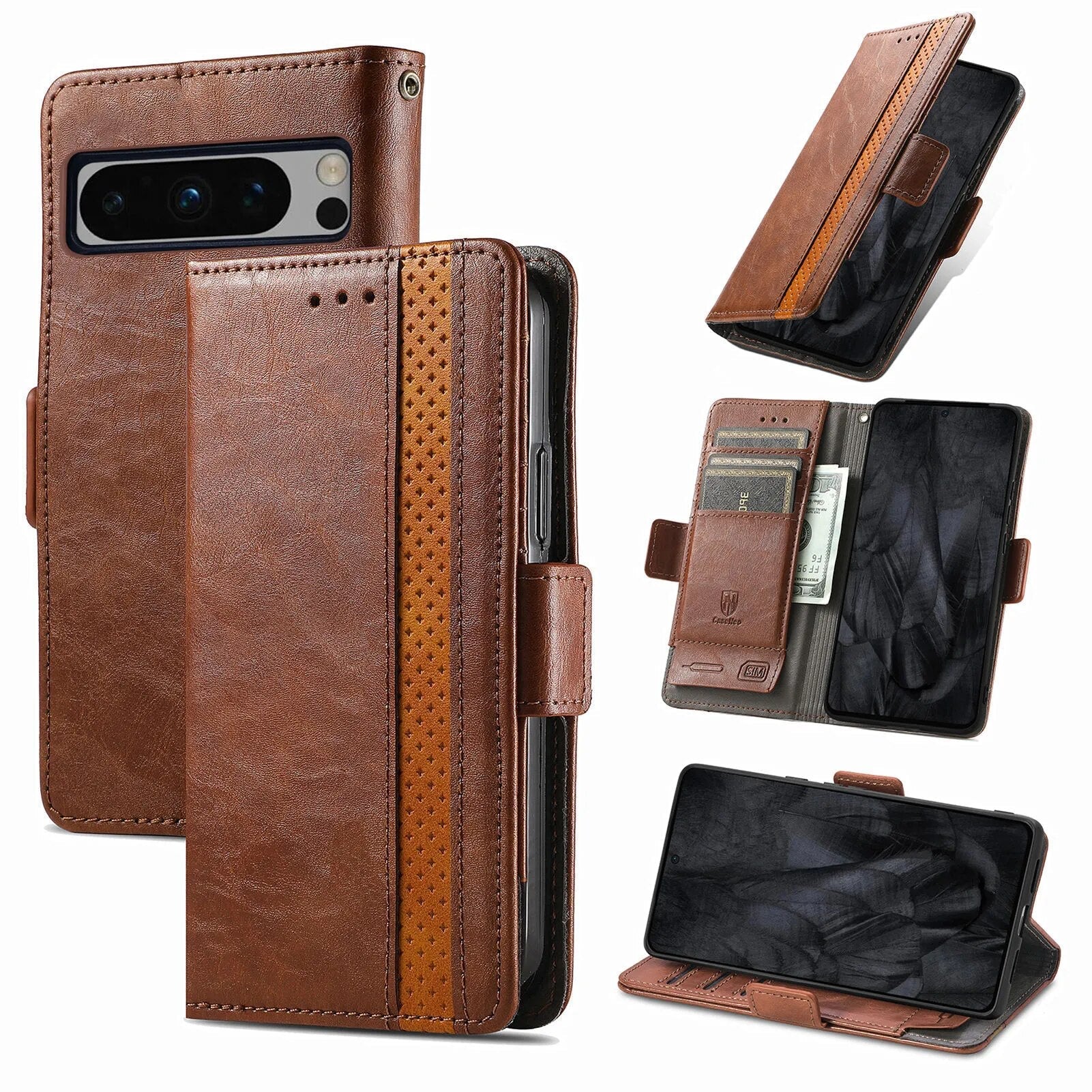 Luxury Phone Wallet Case for Google Pixel 8 Series - OmgCases