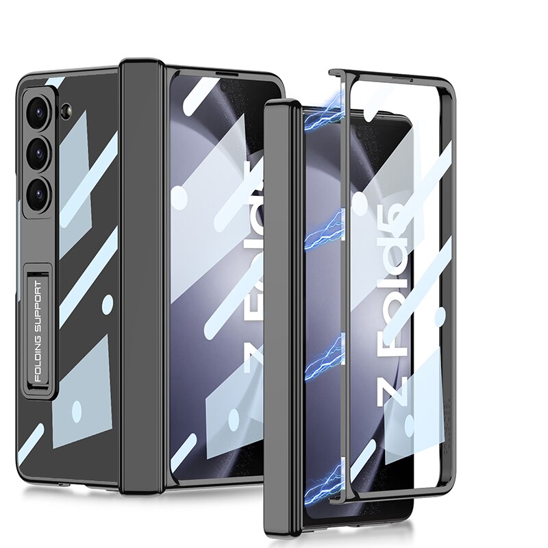Clear Phone Case with Kickstand for Samsung Galaxy Z Fold 5